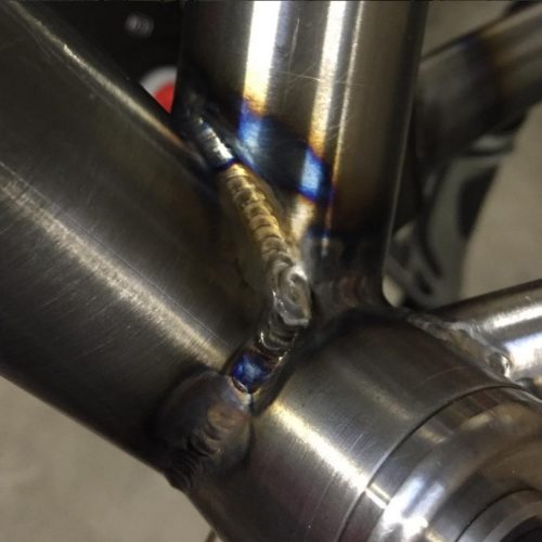 Bottom bracket welding bike frame welding