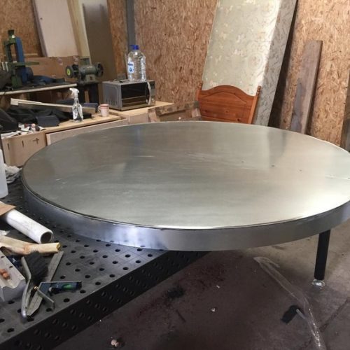 custom table zinc table