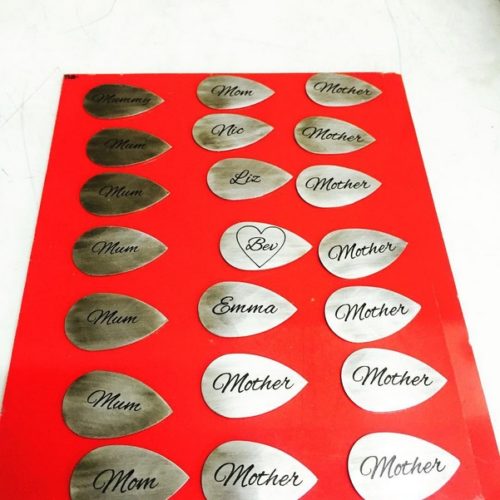 stainless steel cermark engraving